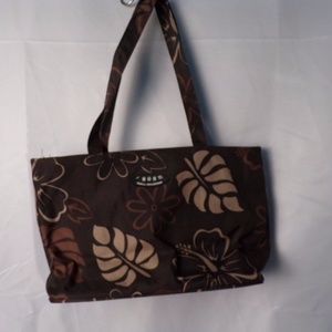 808 Honua Collection Satchel Brown Floral Print